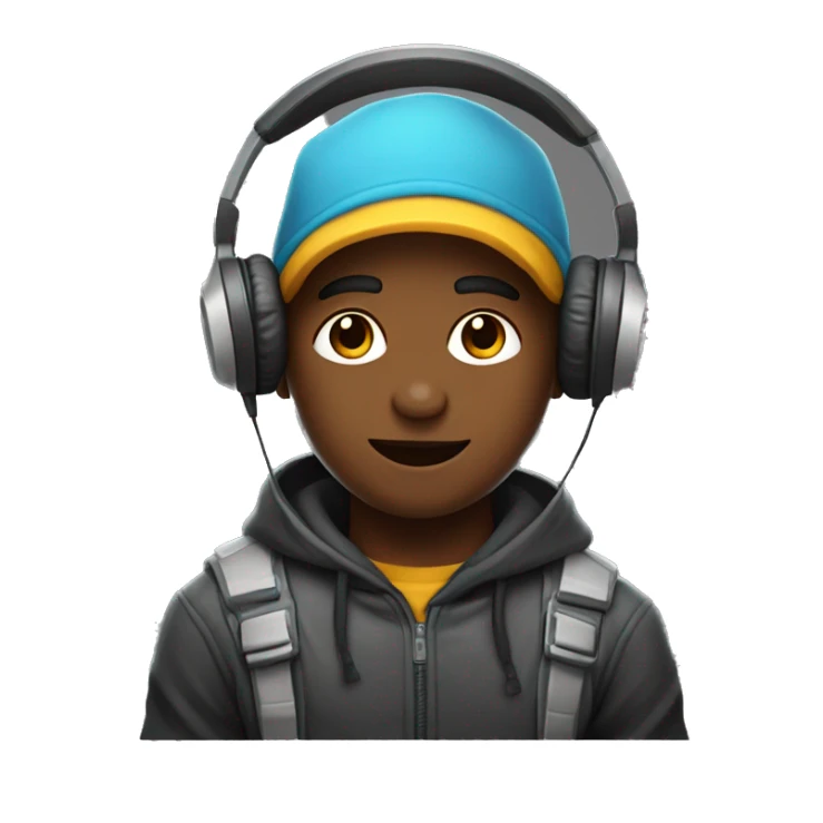 Creae un niño gamer con capucha enojado sticker