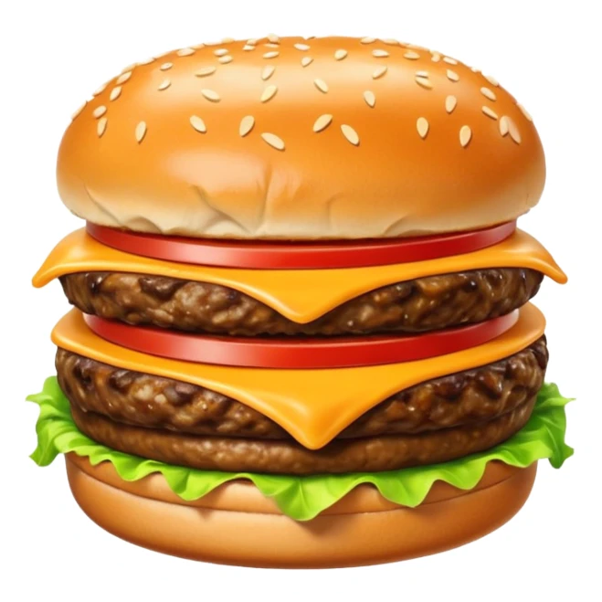 i want the Gooey Cheeseburger in 5–20° gentle bird’s-eye angle

 sticker