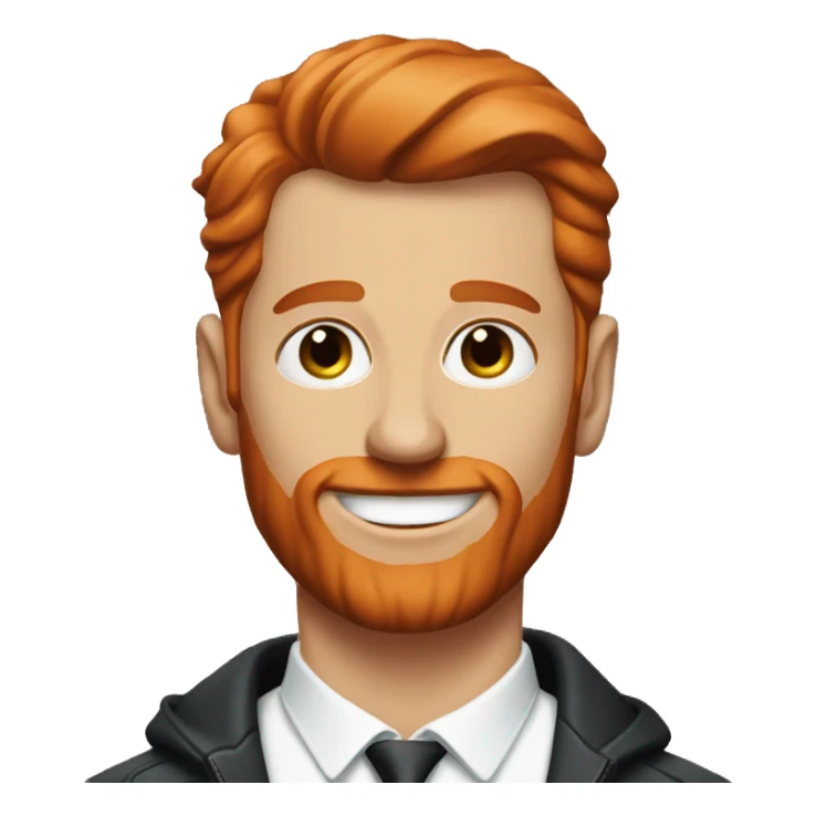 GQ magazine with redhead man on it sticker