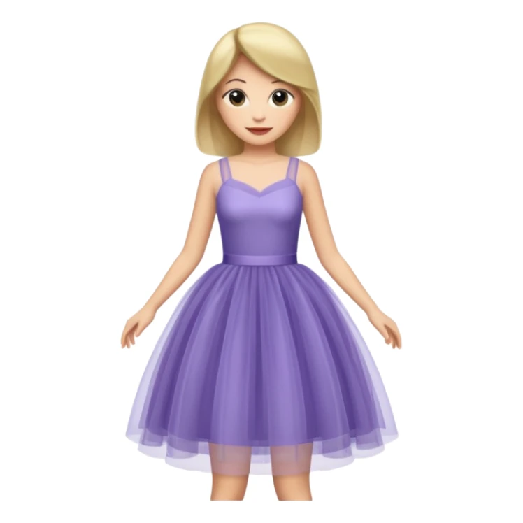 woman tulle dress sticker