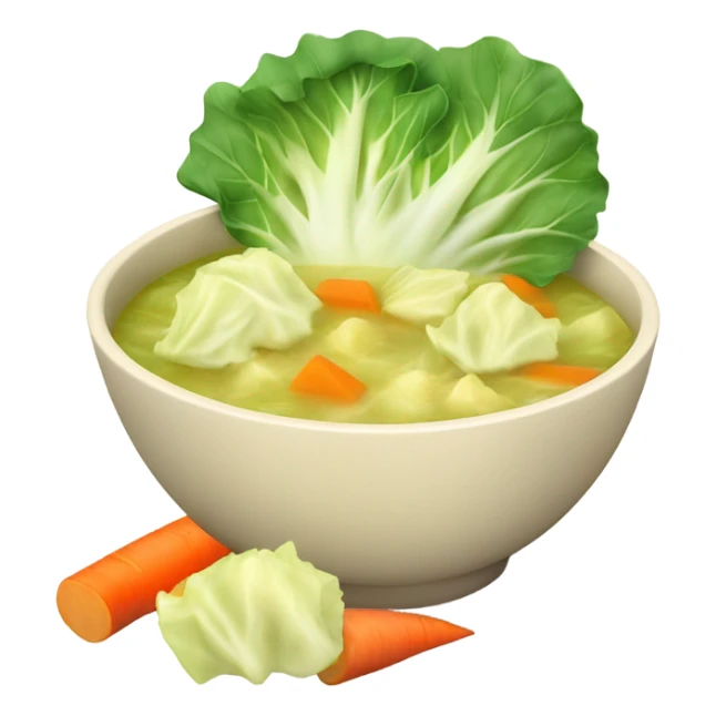 cabbage potato soup with carrots and no ceery sticker