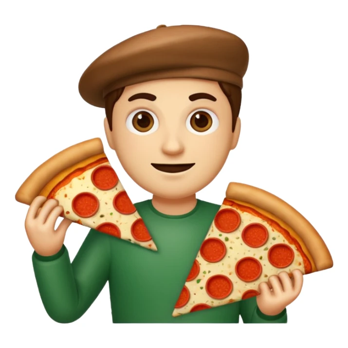 italian emoji person with pizza sticker