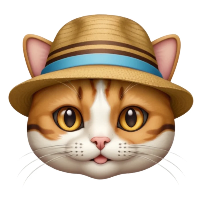 Realizza un gatto magico appena uscito dal cappello del cappellaio matto sticker
