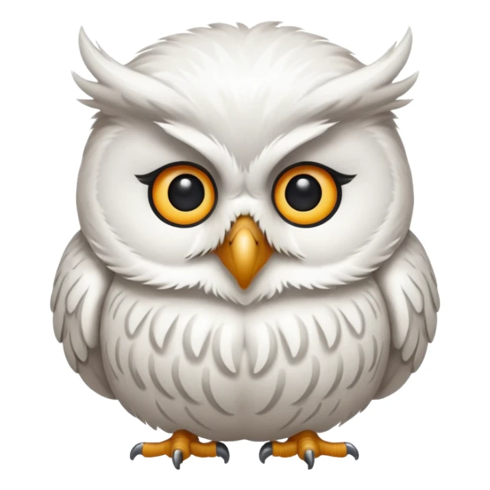 🦉 le mm hibou mais blanc  sticker