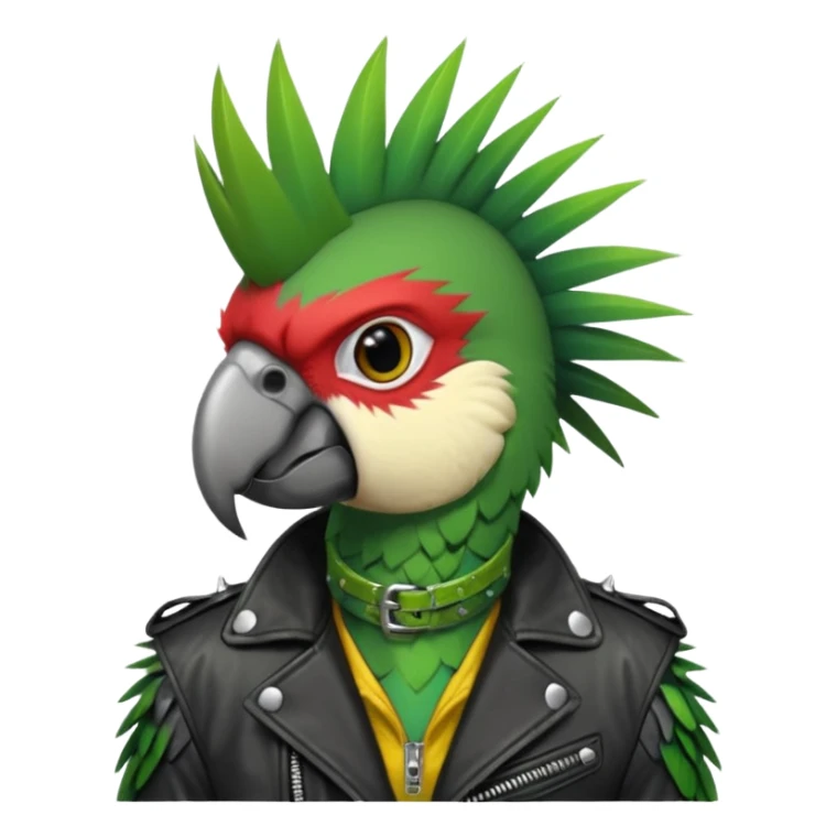 vocalist animal punk parrot sticker