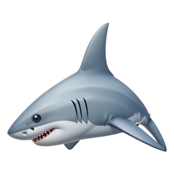 A shark fin out of water sticker