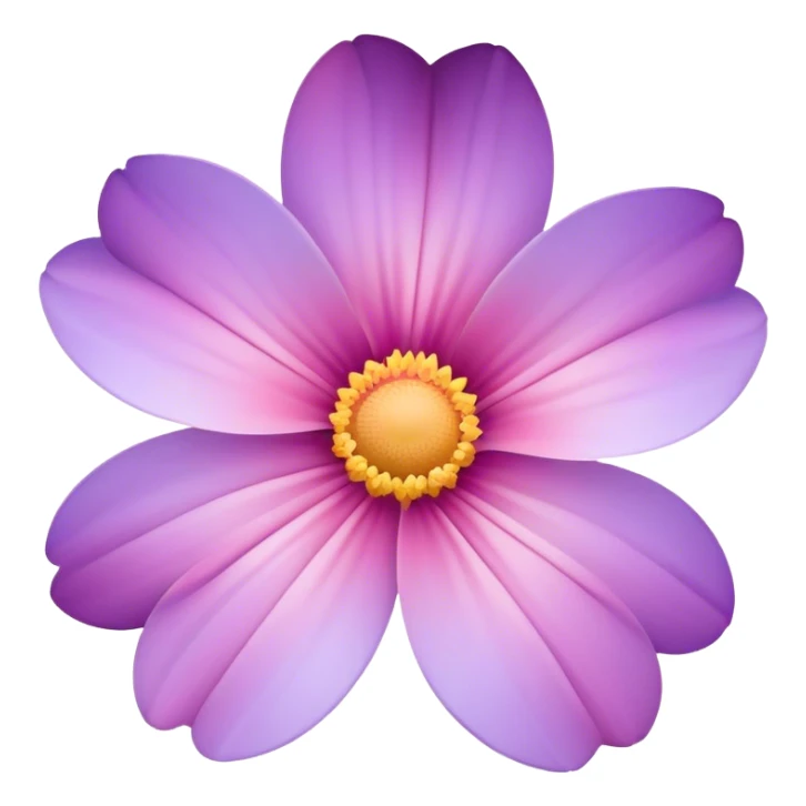 Light pink pastel purple gradients flower sticker