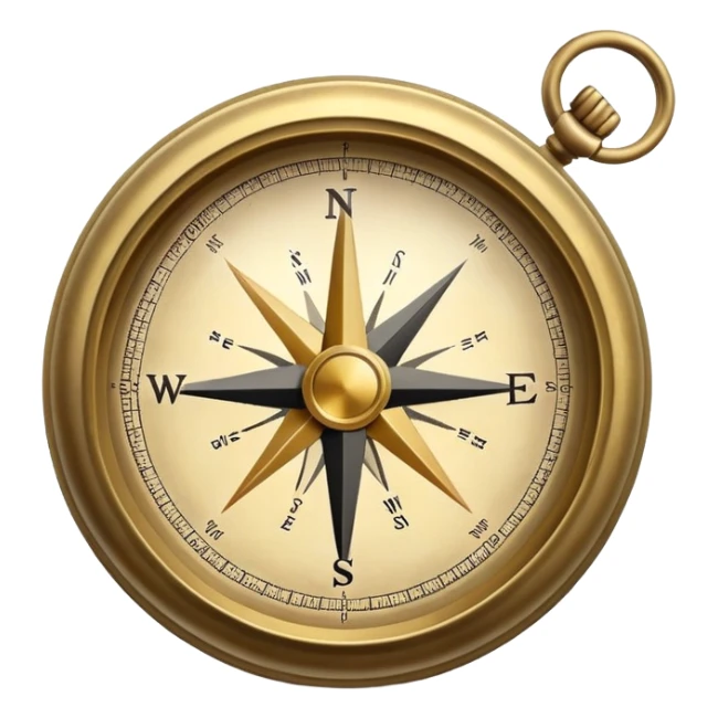 Travel compass pointing to adventure sticker