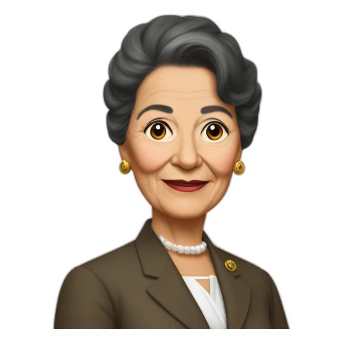 Former president Estela Martínez de Perón sticker