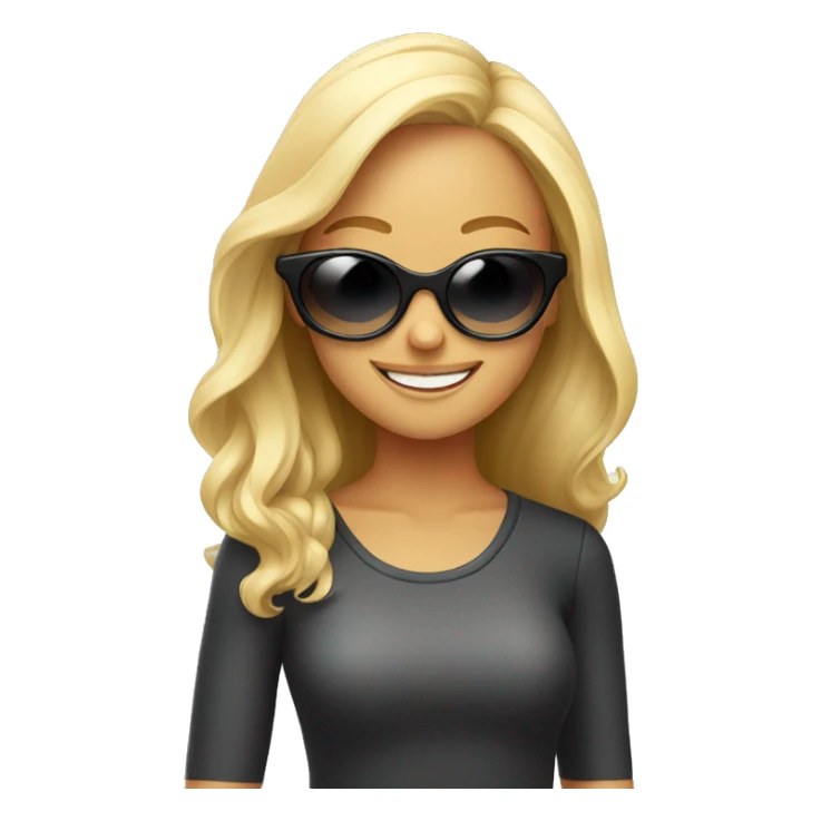 smiling girls in sunglasses indoors sticker