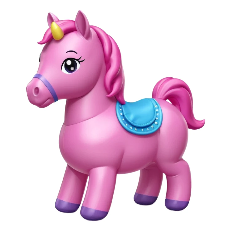 my little pony inflatable vinyl chubby horse toy figurine  sticker