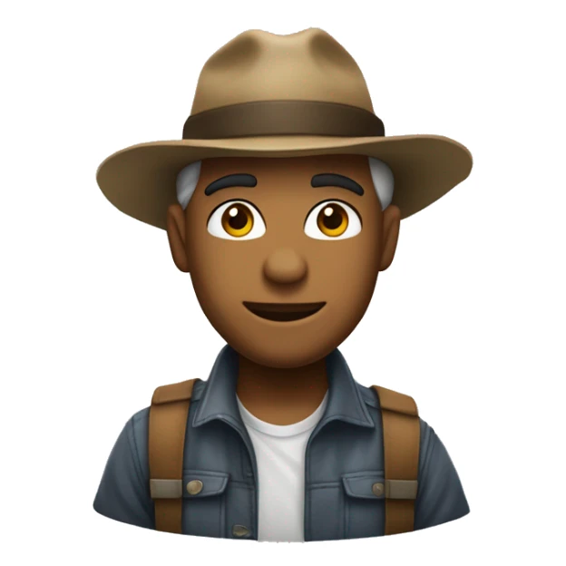 crie uma imagem de umhomem de boné escrito ACEW sticker