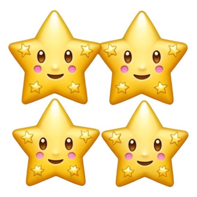 troispetites etoiles lumineuses sticker