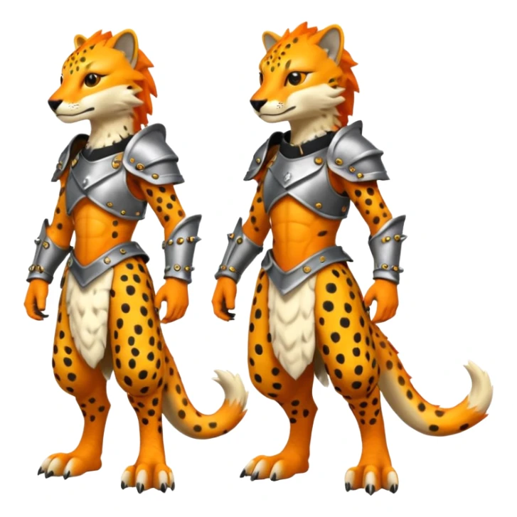 Grem2-Gremz-Cheetah-Sergal-fusion, full body  sticker