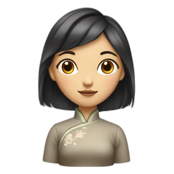 A Chinoise girl sticker