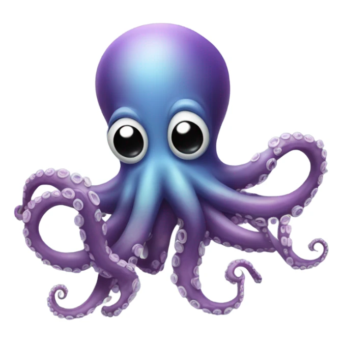 Octopus giving a kiss sticker