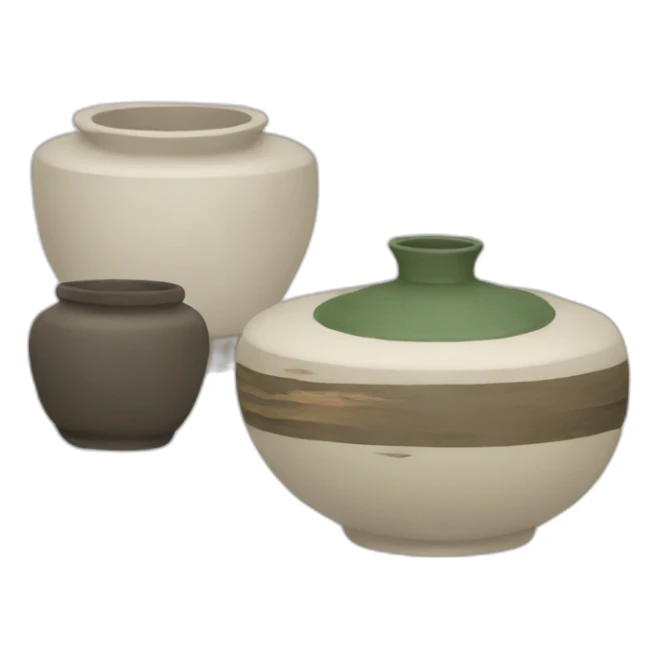 Japanese pot bowl sticker