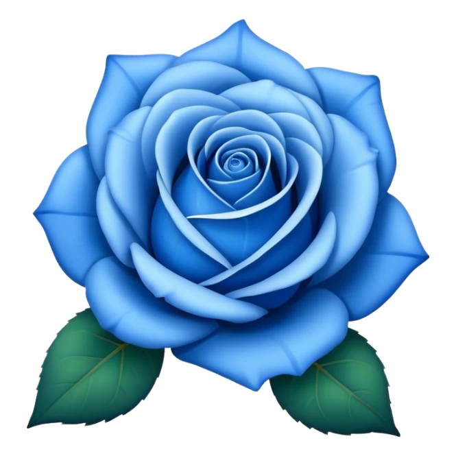 una rosa azul igual al emoji🌹 sticker