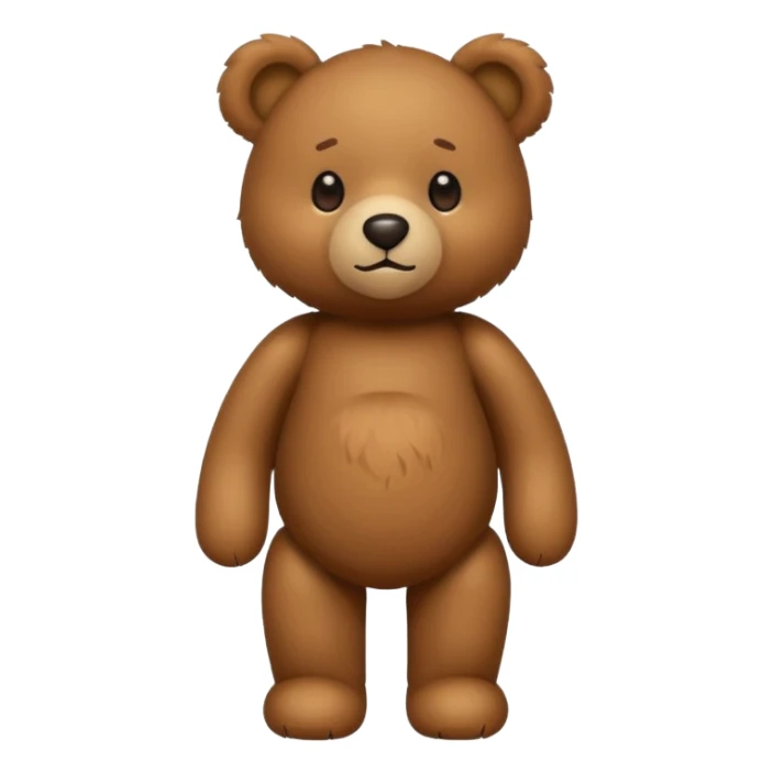 standing teddy bear sticker