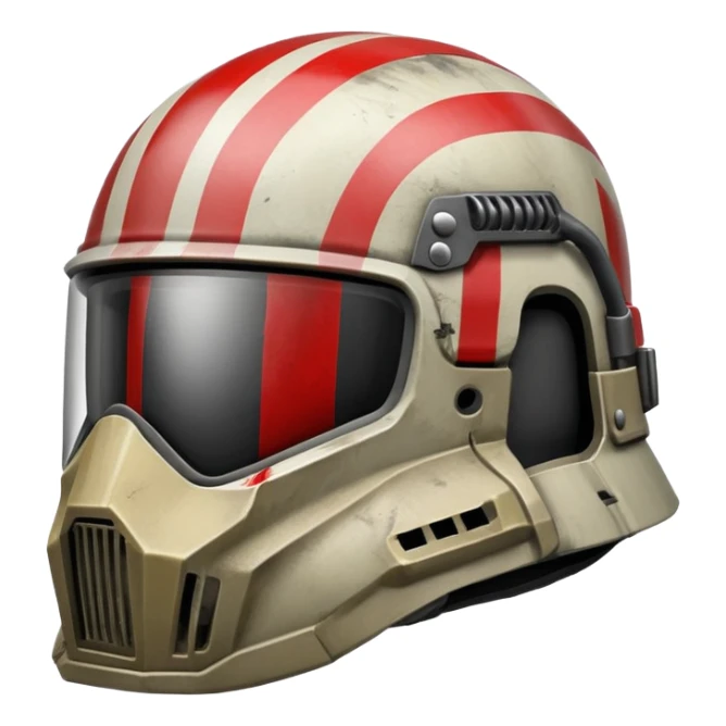 helmet with red stripes inspired by Killa from Escape from Tarkov sticker
