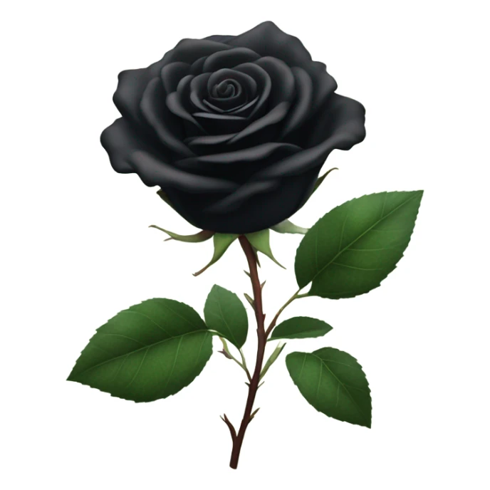 Black rose  sticker