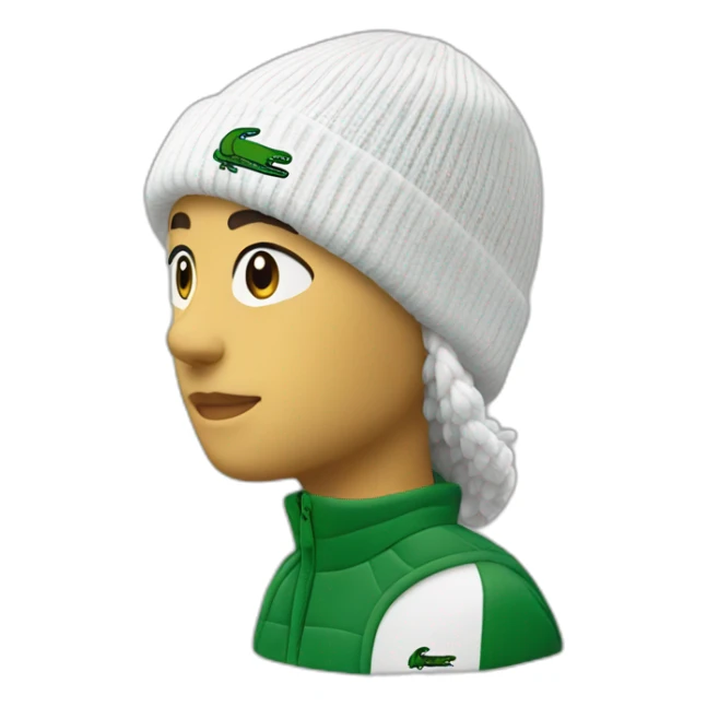 Friends lacoste beanie with lacoste sticker