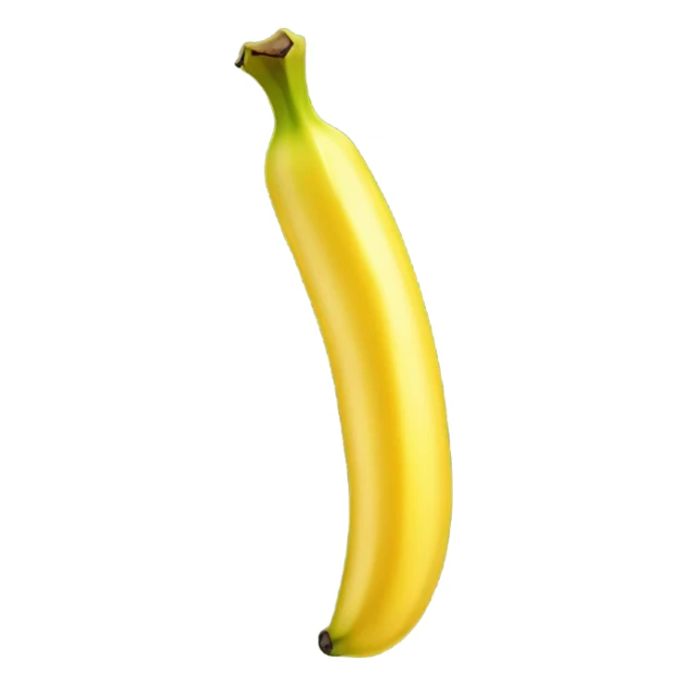 transparent yellow jelly banana shaped  sticker