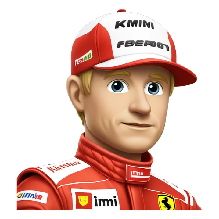 Kimi Räikkönen in his old Ferrari racing suit  sticker