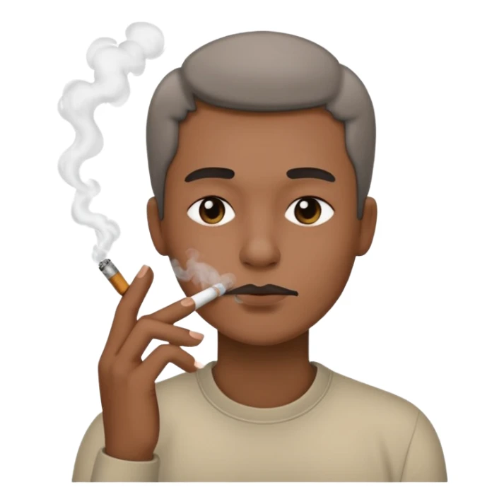 Give me someone smoking sticker