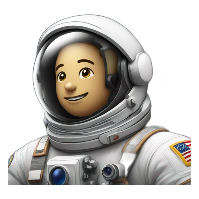 Astronauta tomando fotos en el espacio sticker