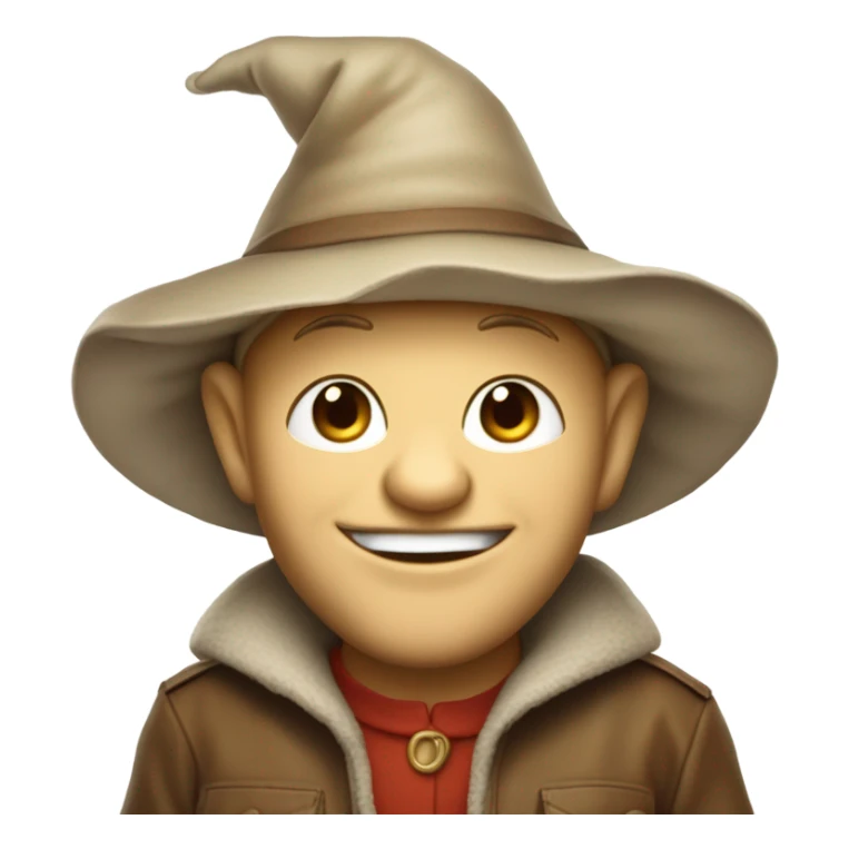 un petit lutin qui se frotte les mains  sticker