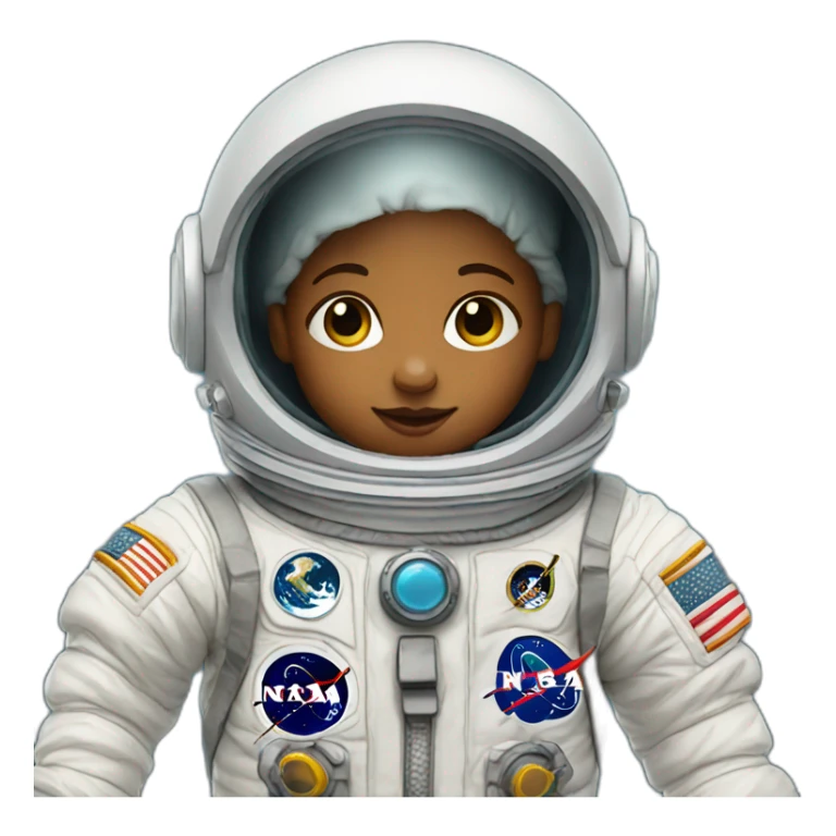 newborn in astronaut costume sticker