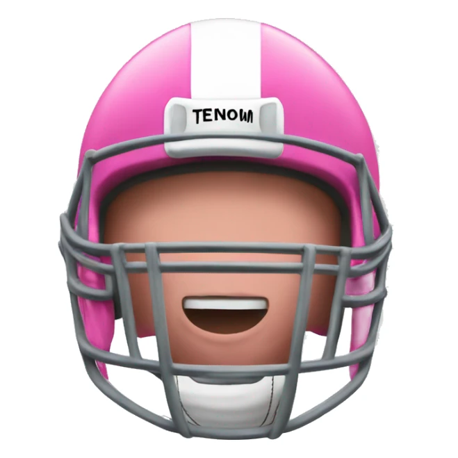 Realistic pink football sticker