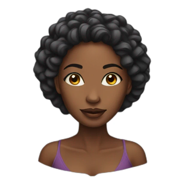 beautiful african woman sticker