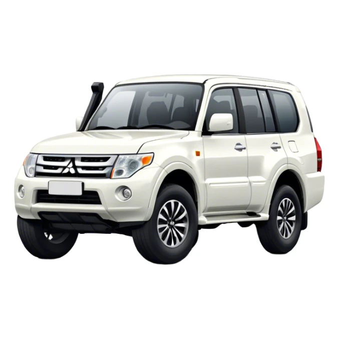 Mitsubishi Pajero - Mitsubishi (Model Year: 2021) (Iconic colour: White) sticker