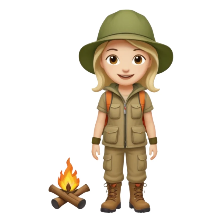 People who are going camping should wear a camping outfit sticker