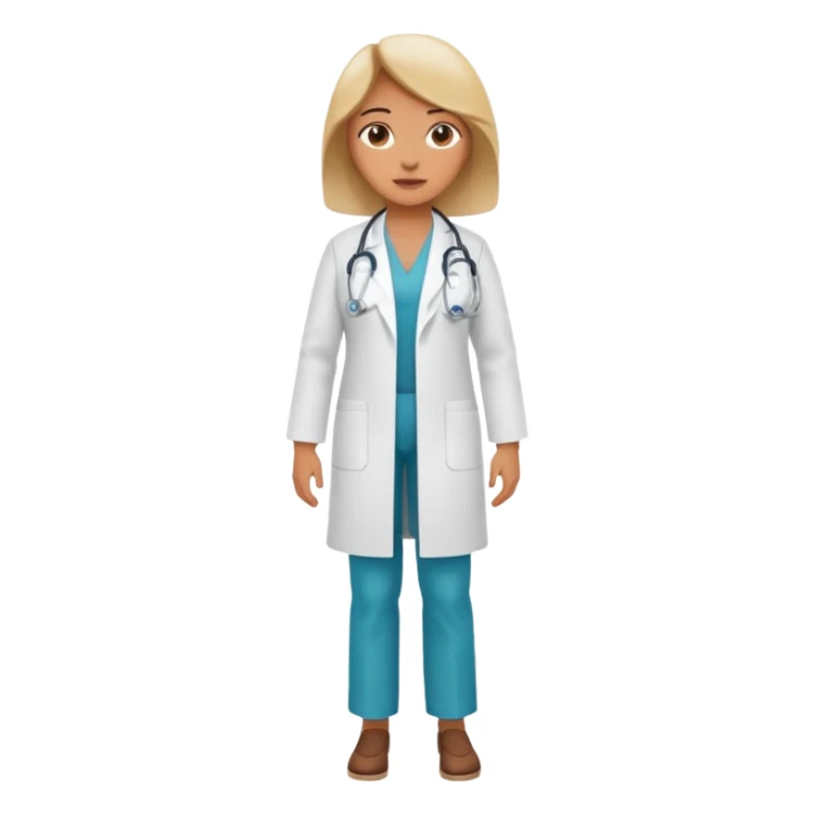 doctora mujer cuerpo completo sticker