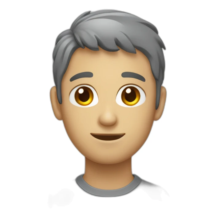 Chat gris avec les yeux écarquillés  sticker