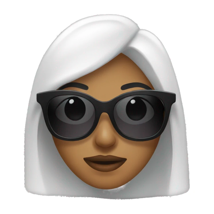 Black womens sunglasses sticker