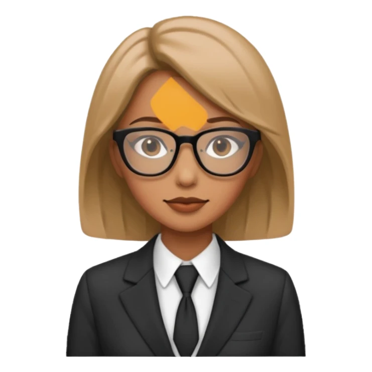 women in suits wearing glasses sticker