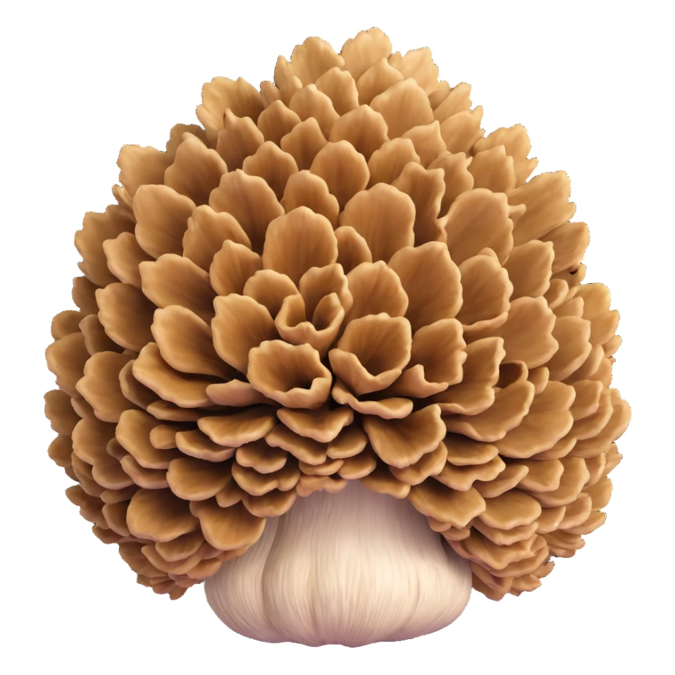 maitake hen of the woods mushroom cluster sticker