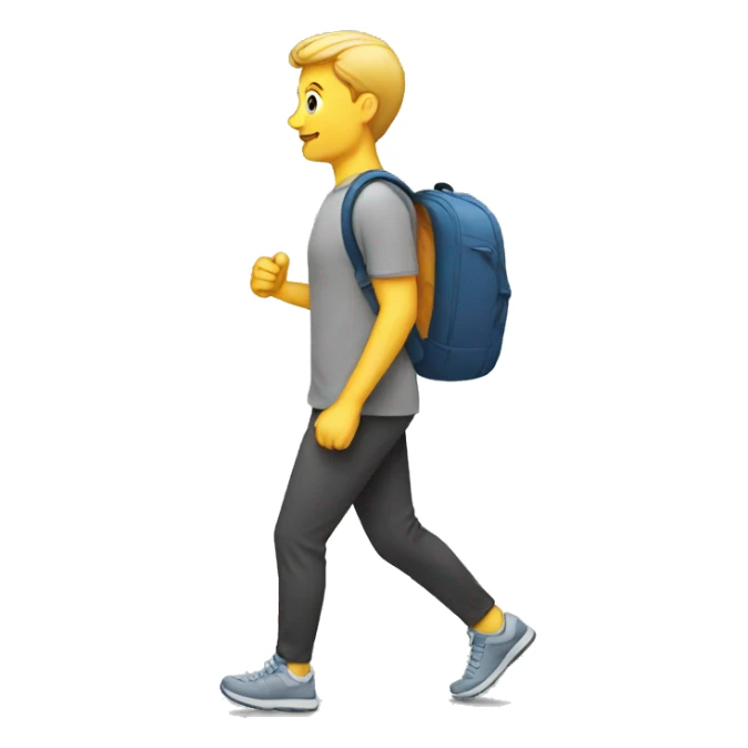 Walking exercise sticker