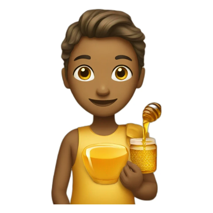 honey and social media sticker