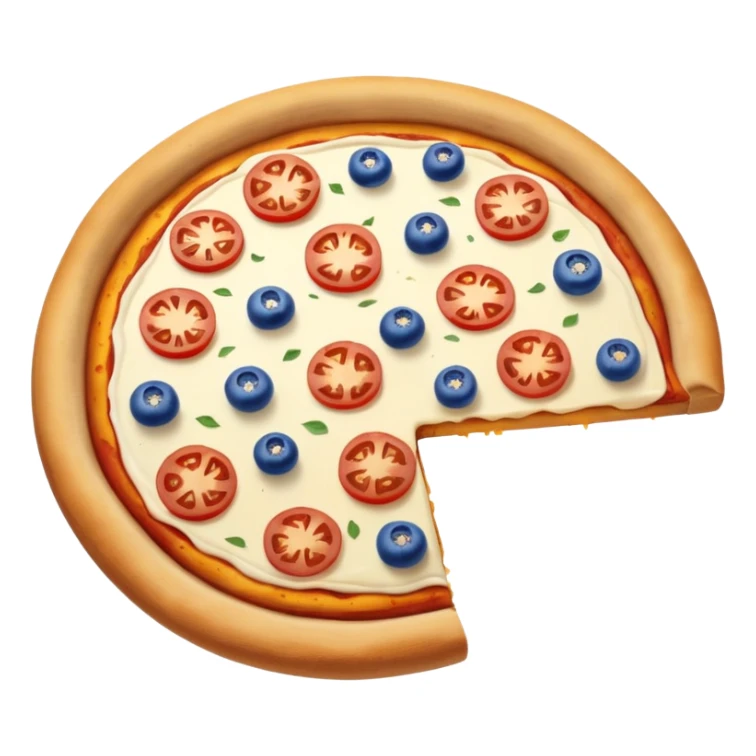 Part de pizza de couleur de la France sticker