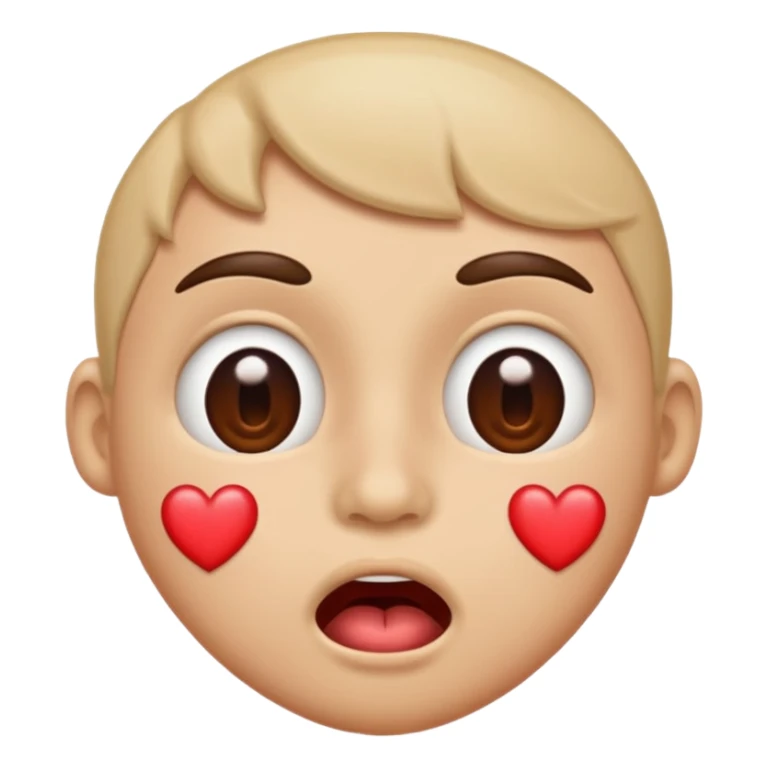 A face with heart eyes and is drooling  sticker