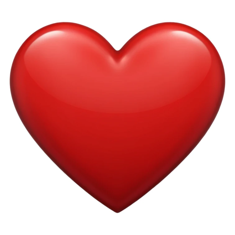 Red and black heart sticker