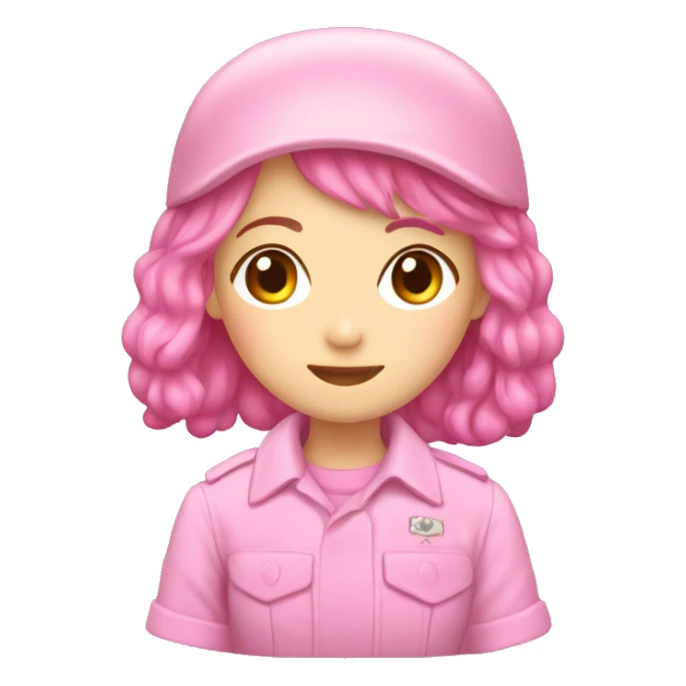 Pink hasagawa army jeep girls  sticker