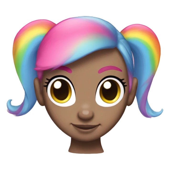 my little pony rainbow hair pink base sticker