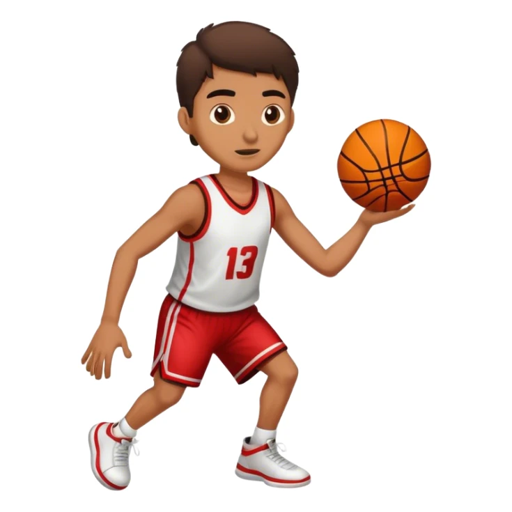 Mexican person playing basketball sticker
