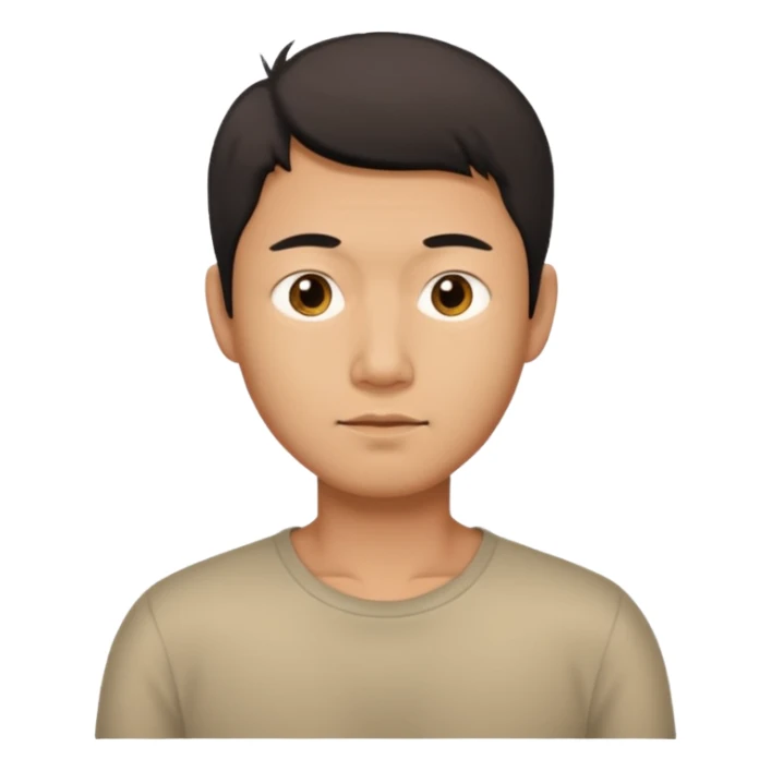 asian skinny fat man sticker